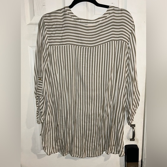Ruby Rd. Striped Blouse Size XL - Picture 5 of 6